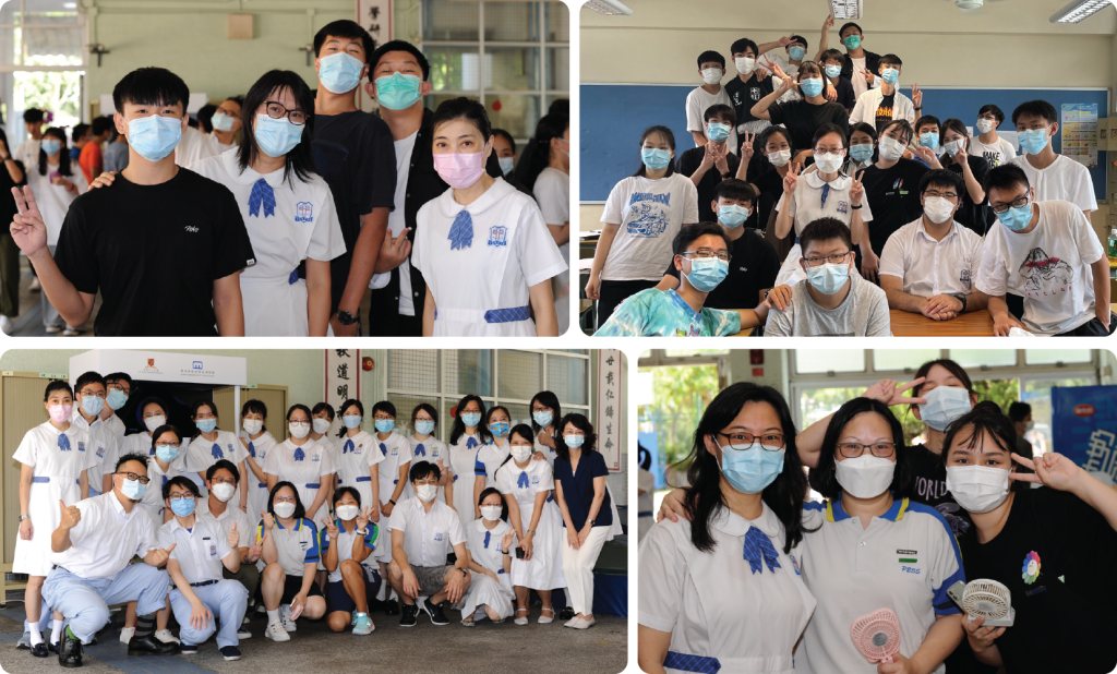 Students and class teachers at other class activities held after lessons resumed, including classroom gatherings and group photos around the campus.